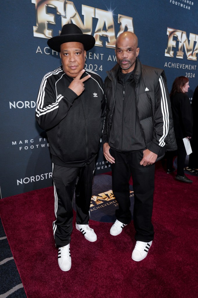 Run DMC wears Adidas sneakers at FNAA 2024