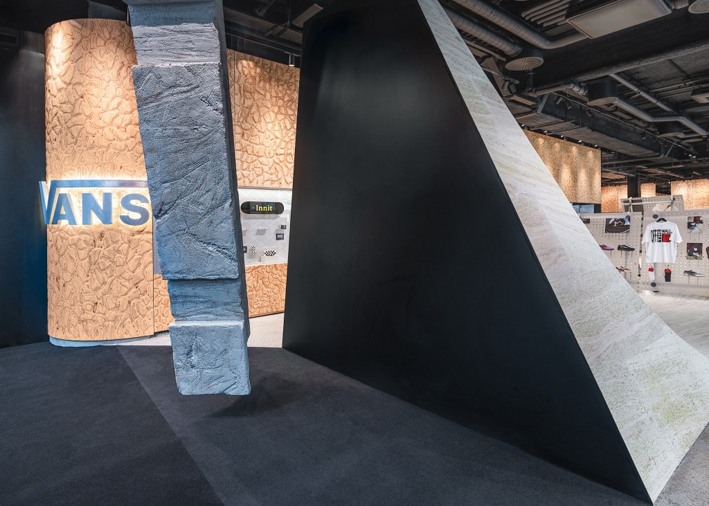 Inside the Vans store on Oxford Street.