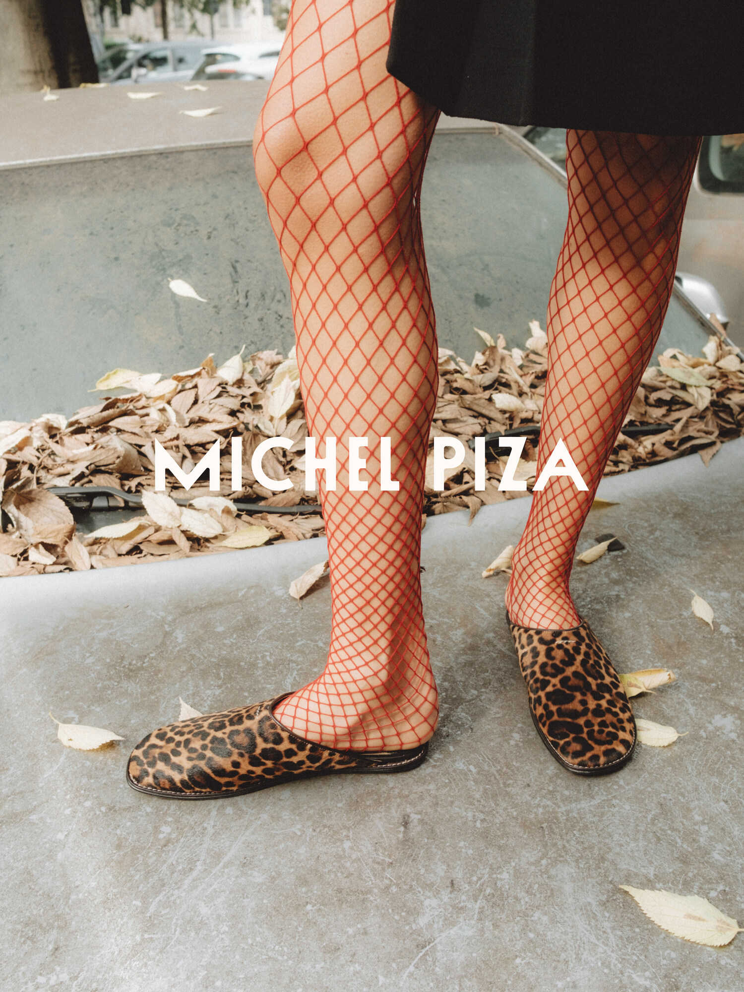 A campaign image from the first Michel Piza footwear collection