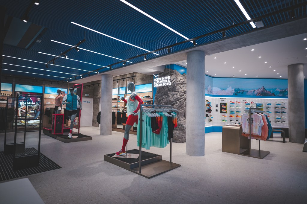 Hoka, Paris, store, flagship, shoe store, running shoes, sneakers, sneaker store