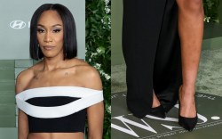 A'ja Wilson, WSJ. Magazine, 2024 Innovator Awards, pumps, leather, red carpet, WNBA