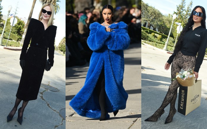 Nicole Kidman, Cardi B, Kim Kardashian, Balenciaga, Demna, fashion, fashion show, runway show, Los Angeles