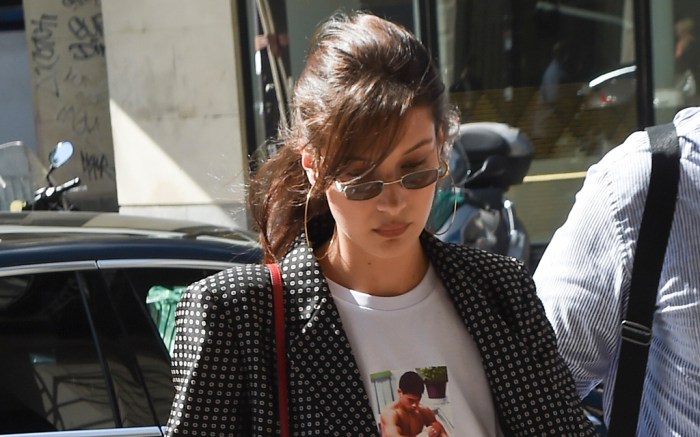 balenciaga triple s, bella hadid
