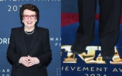 Billie Jean King, sneakers, Adidas, FN Achievement Awards 2024, red carpet, suit