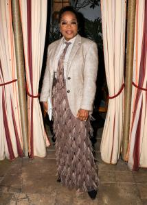 Oprah Winfrey at the Brunello Cucinelli Dinner at Chateau Marmont on December 5, 2024 in Los Angeles, California.