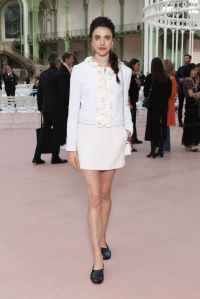 PARIS, FRANCE - OCTOBER 01: (EDITORIAL USE ONLY - For Non-Editorial use please seek approval from Fashion House) Margaret Qualley attends the Chanel Paris Womenswear Spring-Summer 2025 show as part of Paris Fashion Week on October 01, 2024 in Paris, France. (Photo by Pascal Le Segretain/Getty Images)