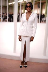 Naomi Campbell at Chanel RTW Spring 2025 as part of Paris Ready to Wear Fashion Week held at Grand Palais on October 1, 2024 in Paris, France.