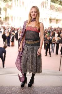 Vanessa Paradis at Chanel RTW Spring 2025 as part of Paris Ready to Wear Fashion Week held at Grand Palais on October 1, 2024 in Paris, France.