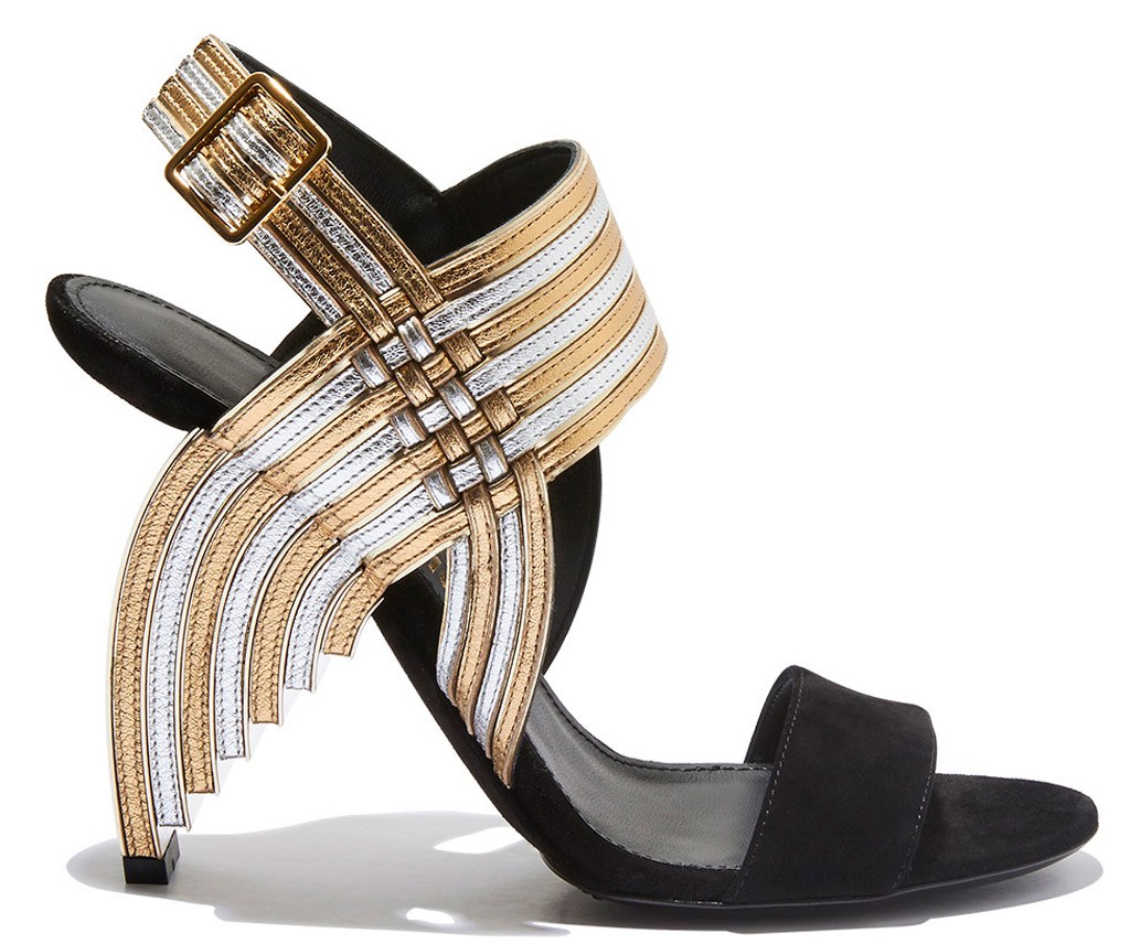 Salvatore Ferragamo Sculptural Sandal Heels, who invented high heels