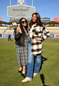 LOS ANGELES, CALIFORNIA - DECEMBER 14: (L-R) Vanessa Bryant and Natalia Diamante Bryant attend The Baby2Baby Holiday Distribution presented by FRAME and Nordstrom at Dodger Stadium on December 14, 2022 in Los Angeles, California. (Photo by Michael Kovac/Getty Images for Baby2Baby)