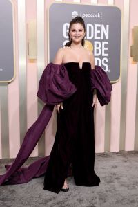 BEVERLY HILLS, CALIFORNIA - JANUARY 10: Selena Gomez attends the 80th Annual Golden Globe Awards at The Beverly Hilton on January 10, 2023 in Beverly Hills, California. (Photo by Amy Sussman/Getty Images)