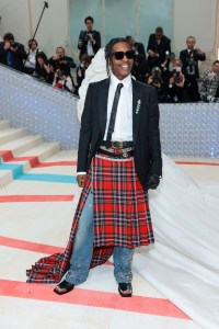 NEW YORK, NEW YORK - MAY 01: A$AP Rocky attends The 2023 Met Gala Celebrating "Karl Lagerfeld: A Line Of Beauty" at The Metropolitan Museum of Art on May 01, 2023 in New York City. (Photo by Dimitrios Kambouris/Getty Images for The Met Museum/Vogue)