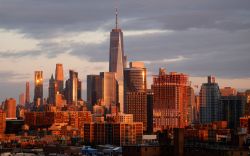 New York City, skyline, one world trade center, skyscrapers