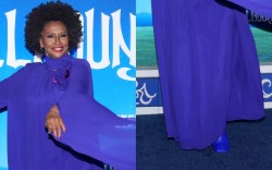 Jenifer Lewis wears blue boots at "Spellbound" premiere in New York City