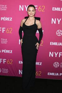 Selena Gomez at the “Emilia Pérez” red carpet premiere held during the 62nd New York Film Festival at Alice Tully Hall on September 30, 2024 in New York City.