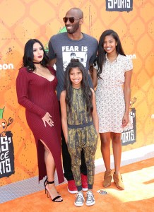 Kobe Bryant, Vanessa Laine, Gianna Maria-Onore Bryant, and Natalia Diamante Bryant
Nickelodeon Kids' Choice Sports Awards, Arrivals, Los Angeles, USA - 14 Jul 2016