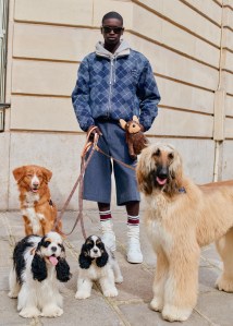 Louis Vuitton, pre spring 2025, mens, collection, Pharrell Williams, LV Lovers, dogs, Dalmatian print, Dalmatians, menswear, mens shoes, designer shoes