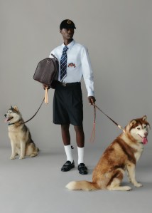 Louis Vuitton, pre spring 2025, mens, collection, Pharrell Williams, LV Lovers, dogs, Dalmatian print, Dalmatians, menswear, mens shoes, designer shoes