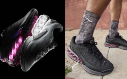 Nike Air Max Dn shoes; man wearing nike air max dn shoes with gray socks