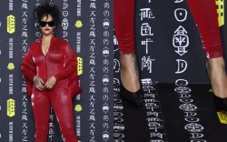 Rihanna attends Moncler's "The City of Genius" by the Huangpu river on October 19, 2024 in Shanghai, China.