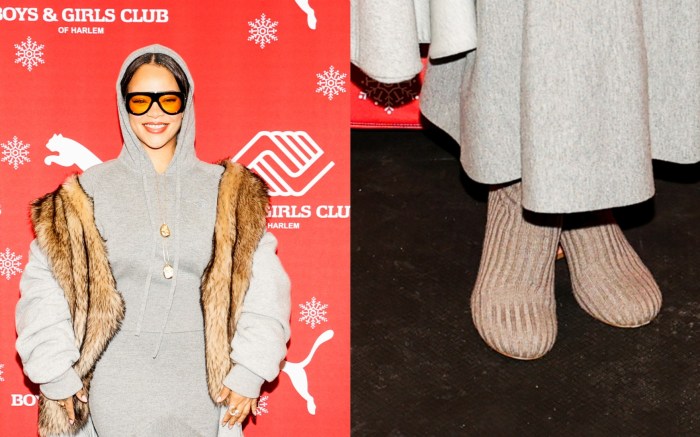 Rihanna at the Boys & Girls Club of Harlem on Dec. 5, 2024.