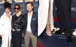 Rihanna, A$AP Rocky, Arne Freundt, Footwear News Achievement Awards, Puma, red carpet