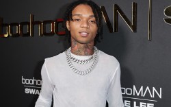 Swae Lee attends the boohooMAN x SwaeLee Launch Party at Casita Hollywood on November 02, 2022 in Los Angeles, California.