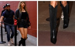 Taylor Swift, Louboutin, cowboy boots, Chiefs Game, Monday Night Football