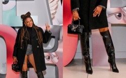 Tiffany Haddish, Nordstrom, holiday, Christian Louboutin, leather, Kate Spade