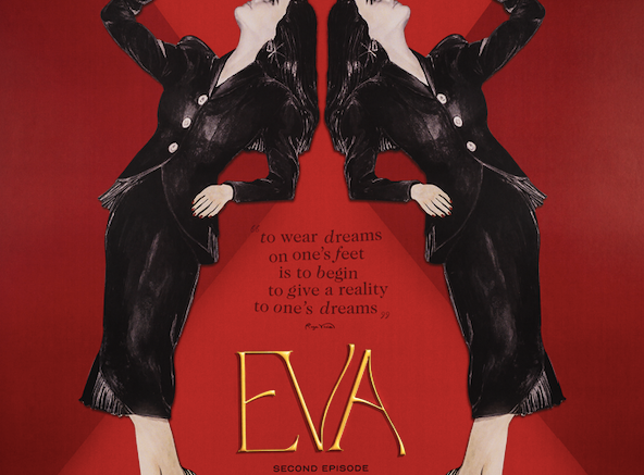 The poster of the Vivier Express short film starring Eva Green.