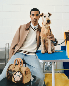 Louis Vuitton, pre spring 2025, mens, collection, Pharrell Williams, LV Lovers, dogs, Dalmatian print, Dalmatians, menswear, mens shoes, designer shoes